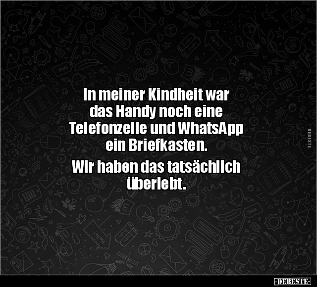 In meiner Kindheit war das Handy noch eine Telefonzelle.. - Lustige Bilder | DEBESTE.de