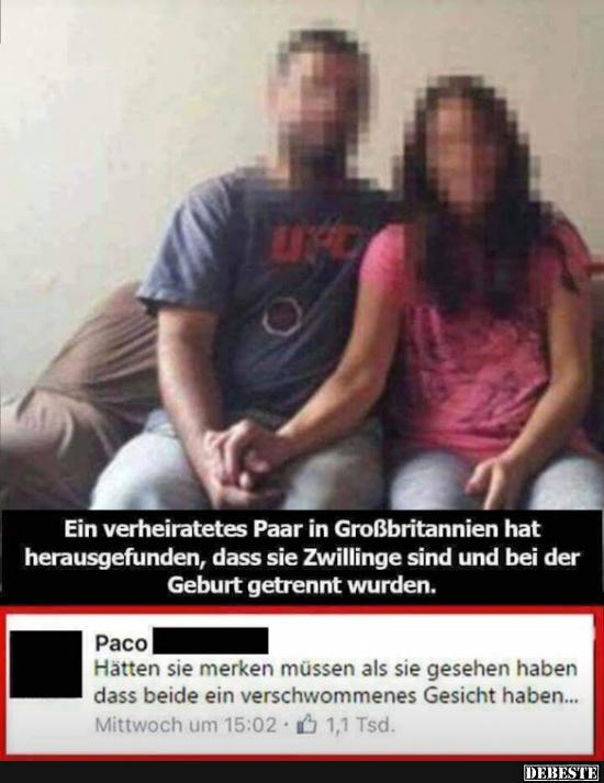 Ein verheiratetes Paar in Großbritannien hat herausgefunden, dass.. - Lustige Bilder | DEBESTE.de