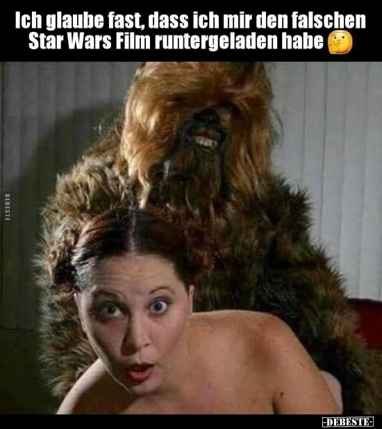 Ich glaube fast, dass ich mir den falschen Star Wars.. - Lustige Bilder | DEBESTE.de
