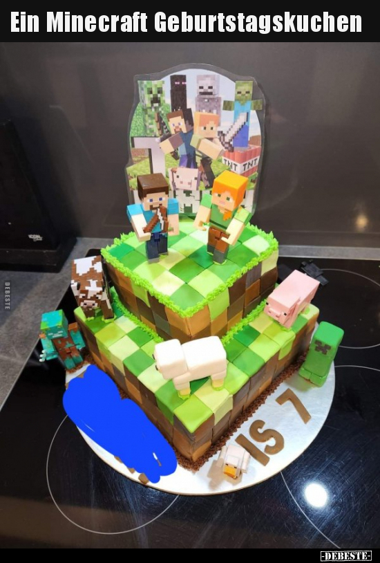 Ein Minecraft Geburtstagskuchen.. - Lustige Bilder | DEBESTE.de