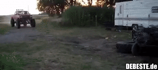 Wenn du realisierst, dass du keinen Monstertruck hast..