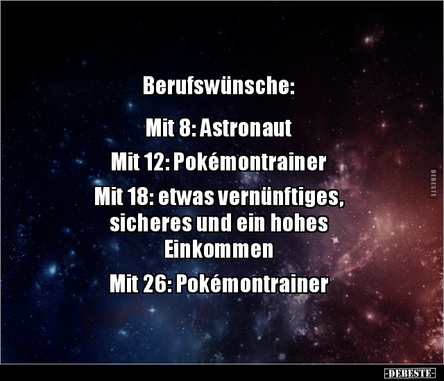 Berufswünsche: Mit 8: Astronaut.. - Lustige Bilder | DEBESTE.de