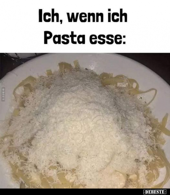 Ich, wenn ich Pasta esse.. - Lustige Bilder | DEBESTE.de