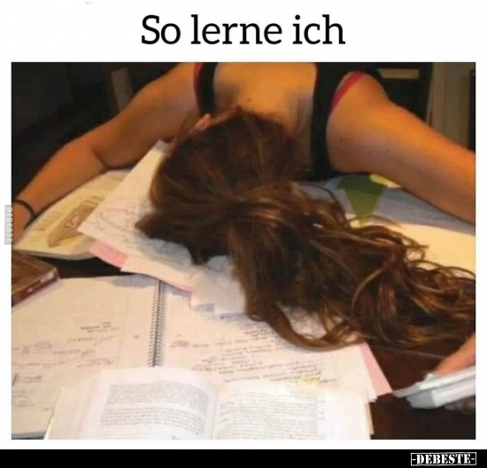 So lerne ich