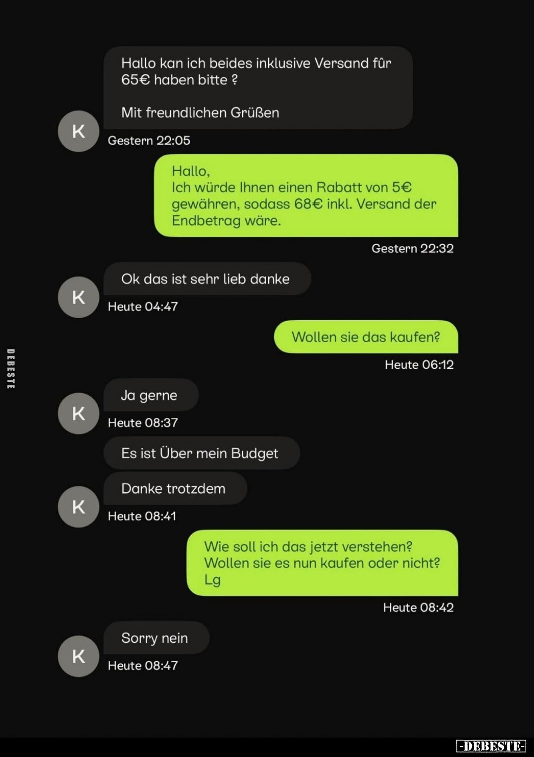 Hallo kan ich beides inklusive Versand... - Lustige Bilder | DEBESTE.de