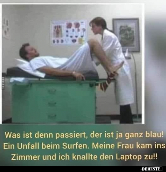 Was ist denn passiert, der ist ja ganz blau!.. - Lustige Bilder | DEBESTE.de