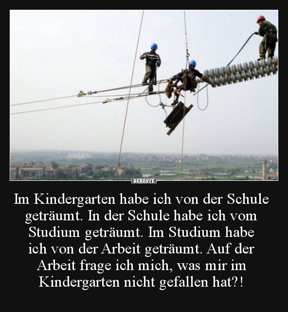 Im Kindergarten habe ich von der Schule geträumt.. - Lustige Bilder | DEBESTE.de