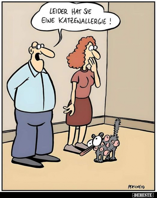 Leider hat sie eine Katzenallergie!.. - Lustige Bilder | DEBESTE.de