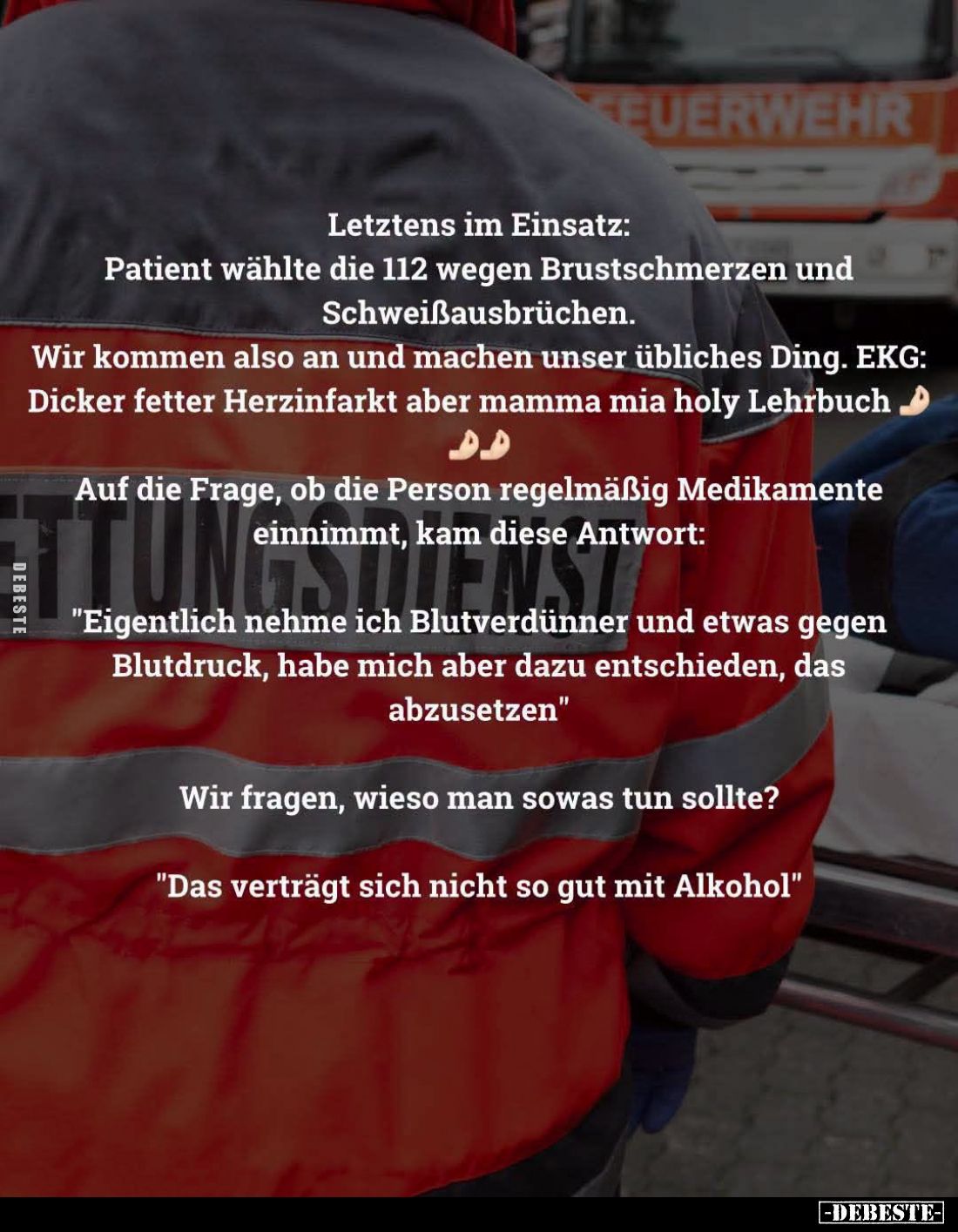 Letztens im Einsatz: Patient wählte die 112... - Lustige Bilder | DEBESTE.de
