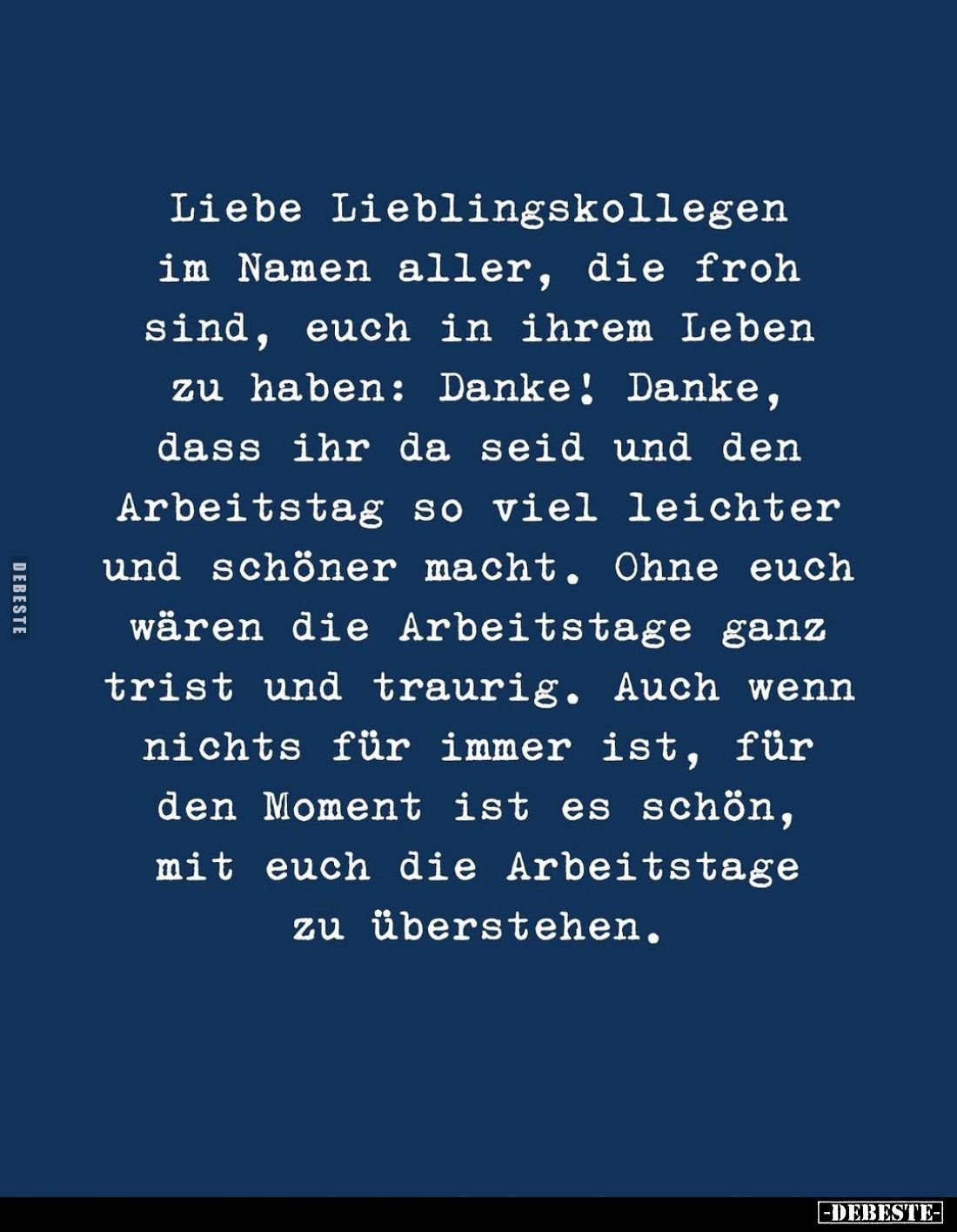 Liebe Lieblingskollegen im Namen aller... - Lustige Bilder | DEBESTE.de