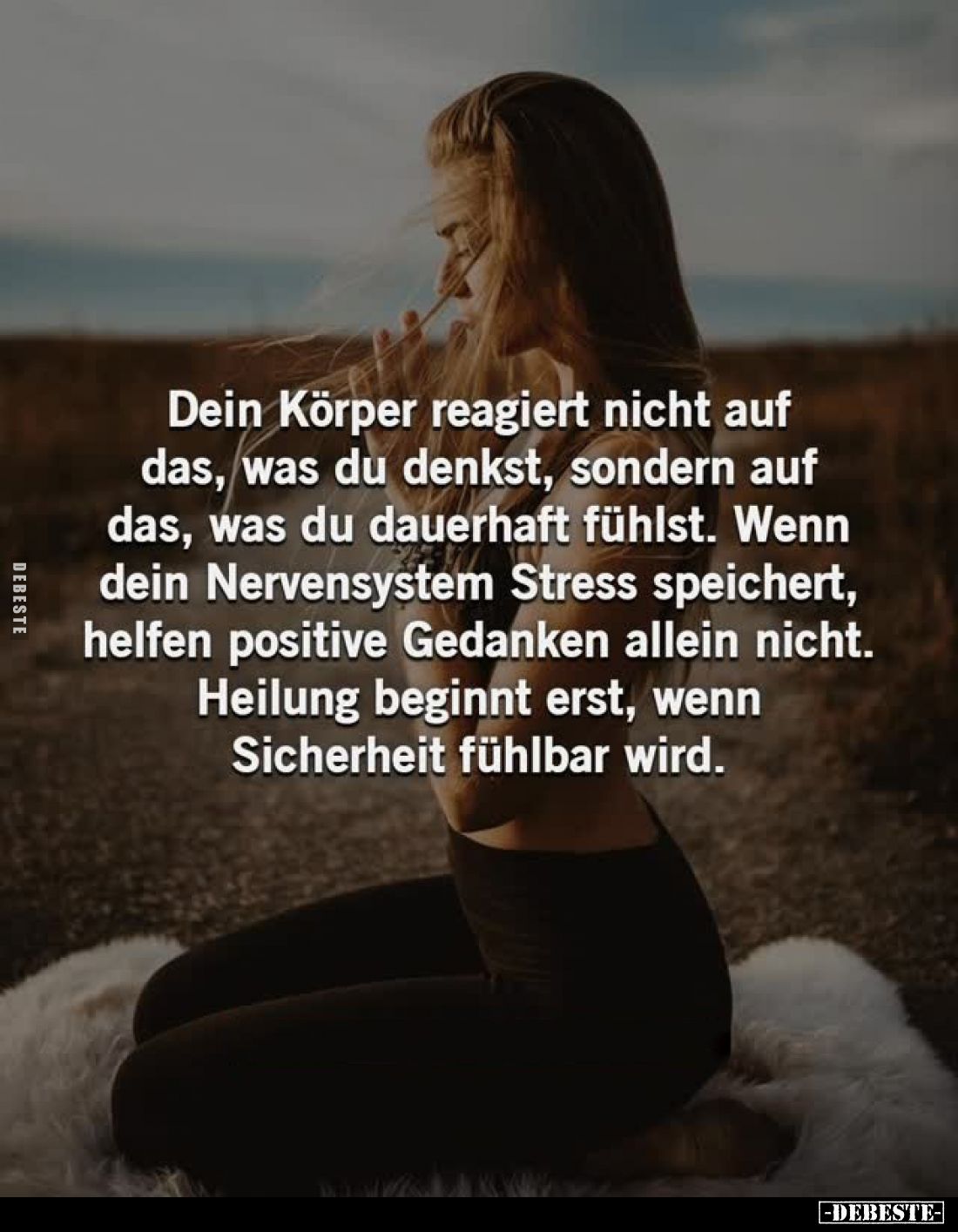 Dein Körper reagiert nicht auf das, was du denkst, sondern auf das, was du dauerhaft fühlst. Wenn dein Nervensystem Stress sp...