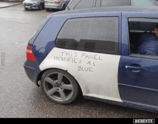 THIS PANEL IDENTIFIES AS BLUE