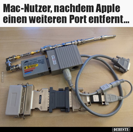 Mac-Nutzer, nachdem Apple einen weiteren Port..