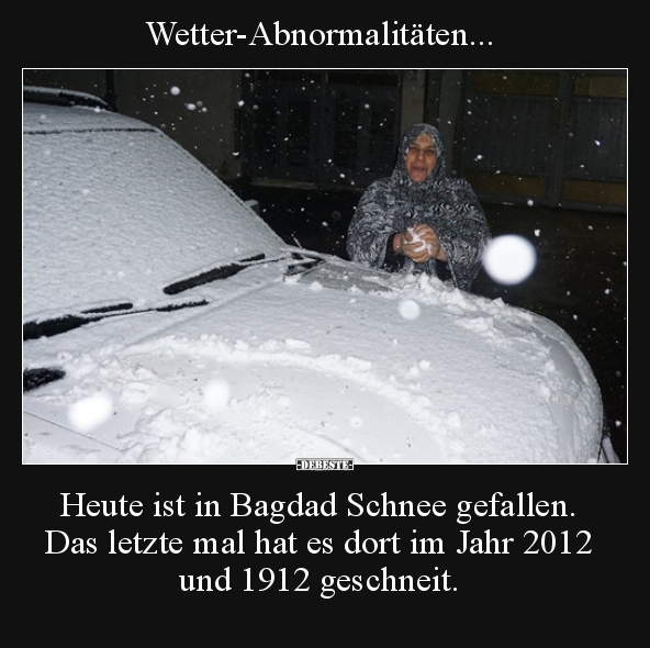 Wetter-Abnormalitäten..