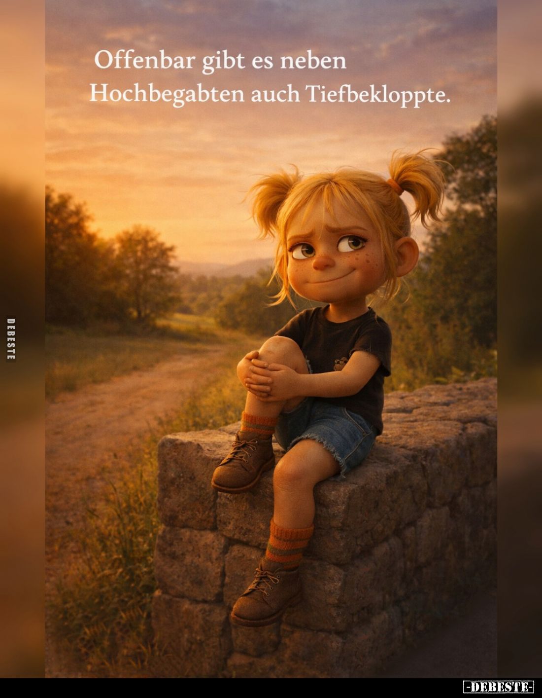 Offenbar gibt es neben
Hochbegabten auch Tiefbekloppte.