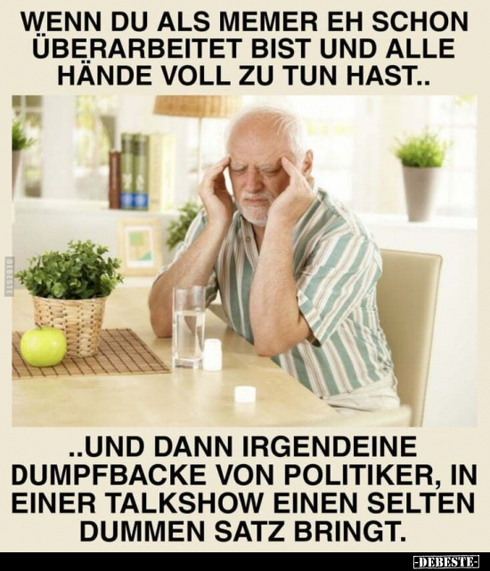 Wenn du als Memer eh schon überarbeitet bist und alle Hände.. - Lustige Bilder | DEBESTE.de