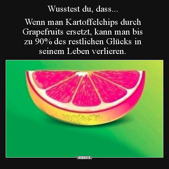 Wusstest du, dass... Wenn man Kartoffelchips durch..