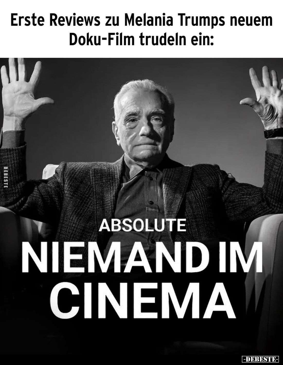 Erste Reviews zu Melania Trumps neuem Doku-Film trudeln ein: Absolute niemand im Cinema.