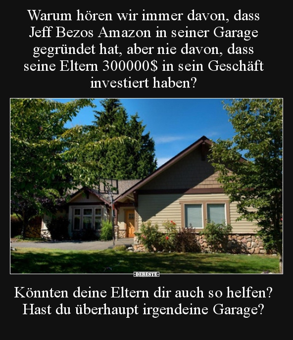 Warum hören wir immer davon, dass Jeff Bezos Amazon in.. - Lustige Bilder | DEBESTE.de