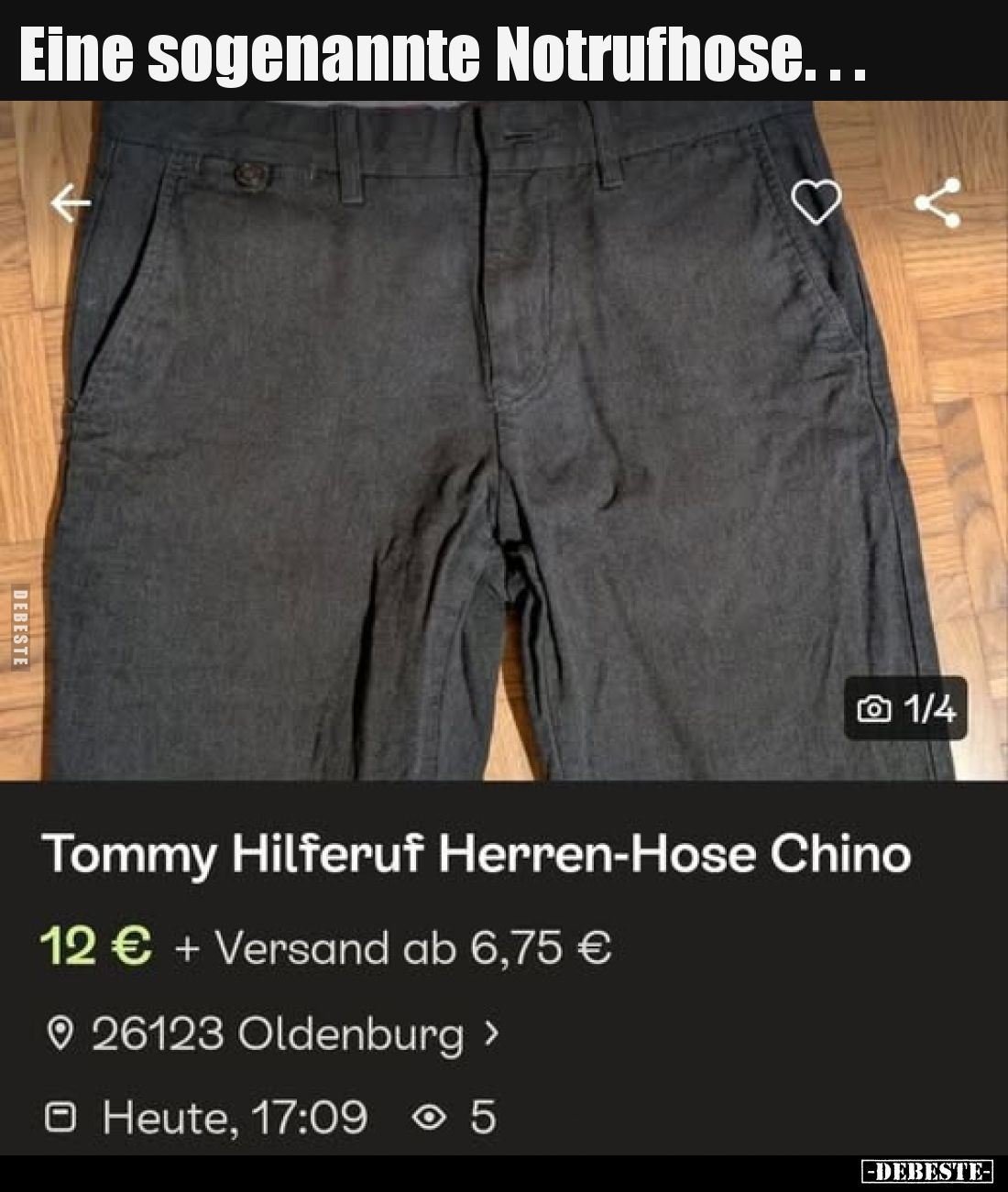 Eine sogenannte Notrufhose..