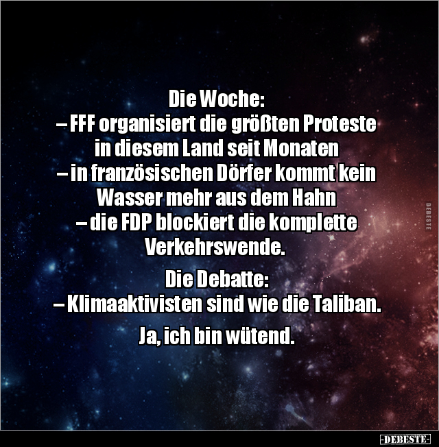 Die Woche: FFF organisiert die größten Proteste in diesem.. - Lustige Bilder | DEBESTE.de