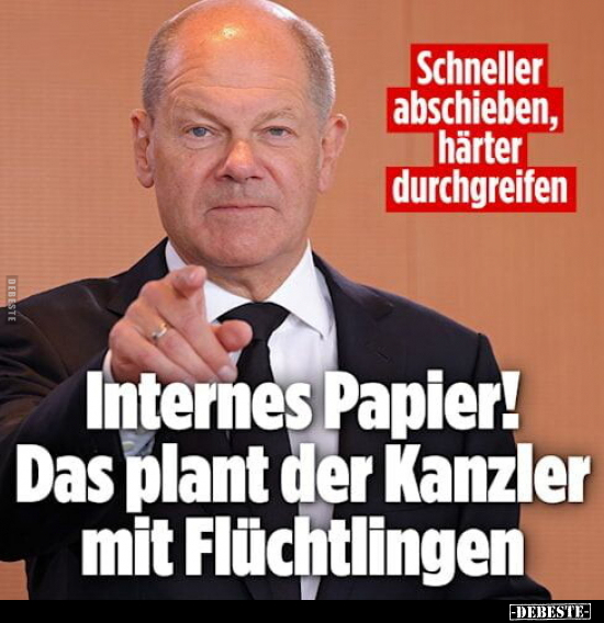 Internes Papier! Das plant der Kanzler.. - Lustige Bilder | DEBESTE.de
