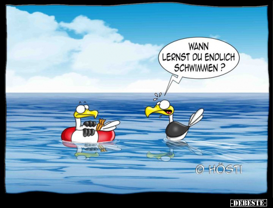 Wann lernst du endlich schwimmen?.. - Lustige Bilder | DEBESTE.de