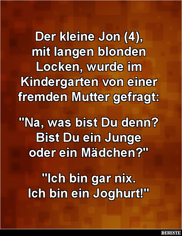 Der kleine Jon (4), mit langen blonden Locken... - Lustige Bilder | DEBESTE.de