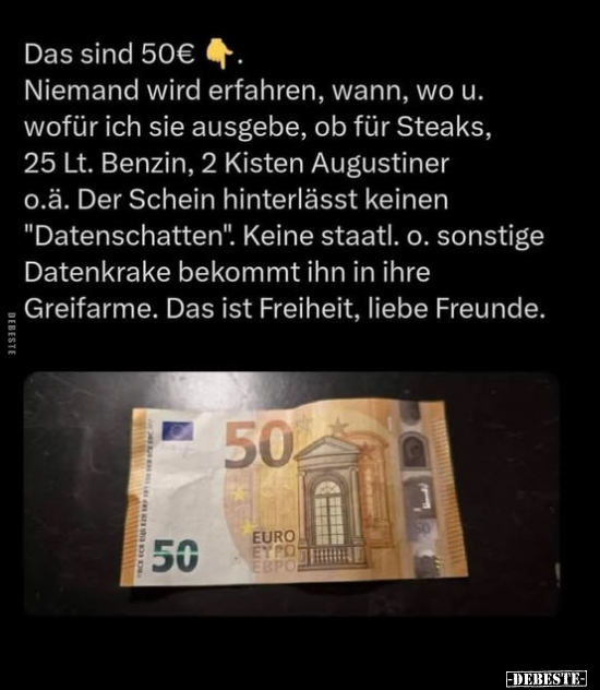 Das sind 50€ Niemand wird erfahren.. - Lustige Bilder | DEBESTE.de