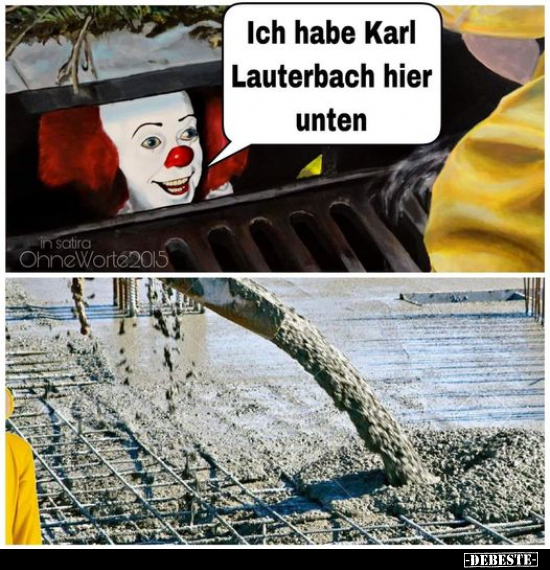 Ich habe Karl Lauterbach hier unten.