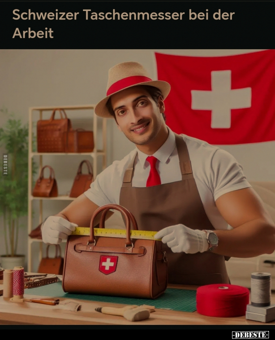 Schweizer Taschenmesser bei der Arbeit.. - Lustige Bilder | DEBESTE.de
