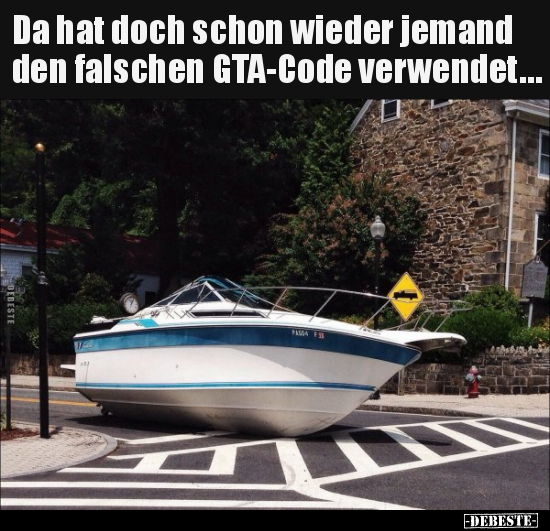 Da hat doch schon wieder jemand den falschen GTA-Code.. - Lustige Bilder | DEBESTE.de