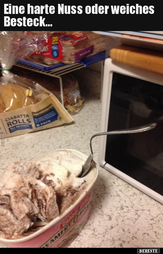 Eine harte Nuss oder weiches Besteck