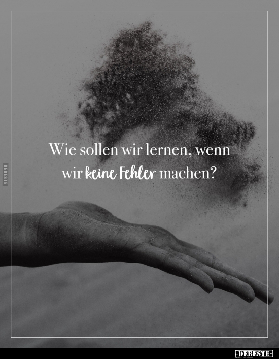 Wie sollen wir lernen, wenn wir keine Fehler machen?.. - Lustige Bilder | DEBESTE.de