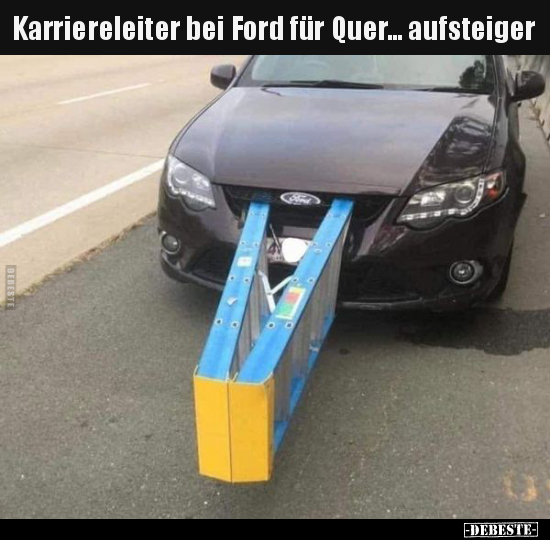 Karriereleiter bei Ford für Quer... aufsteiger.. - Lustige Bilder | DEBESTE.de