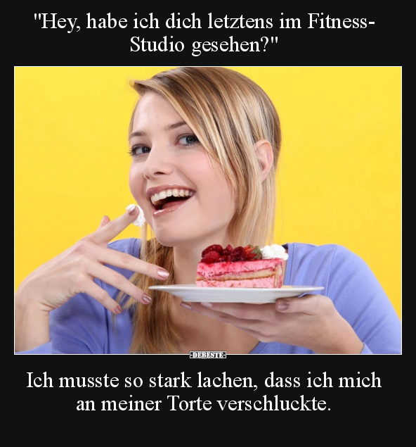 "Hey, habe ich dich letztens im Fitness-Studio gesehen?".. - Lustige Bilder | DEBESTE.de