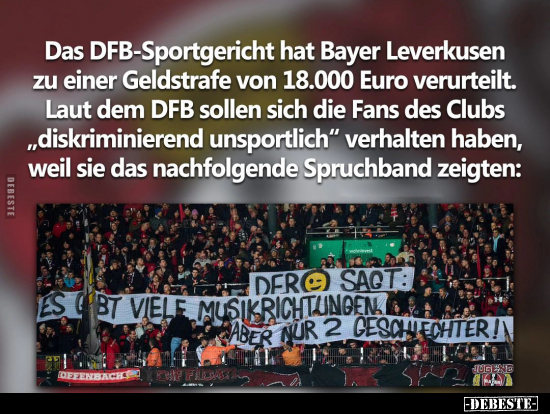 Das DFB-Sportgericht hat Bayer Leverkusen.. - Lustige Bilder | DEBESTE.de