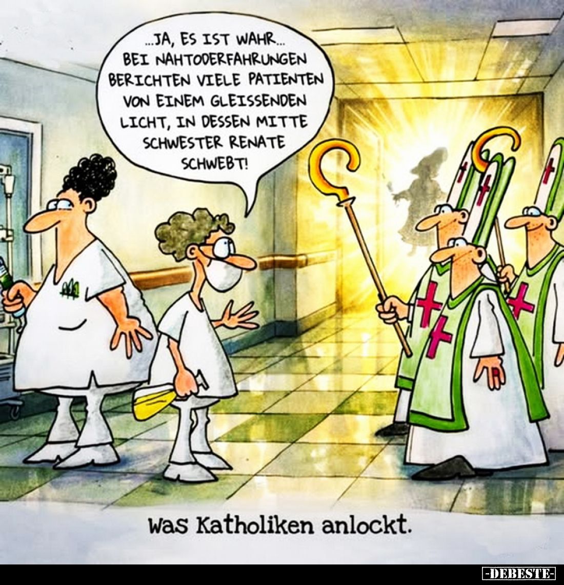 was Katholiken anlockt. - Ja, es ist wahr.... Bei Nahtoderfahrungen berichten viele Patienten von einem gleißenden Licht, in ...