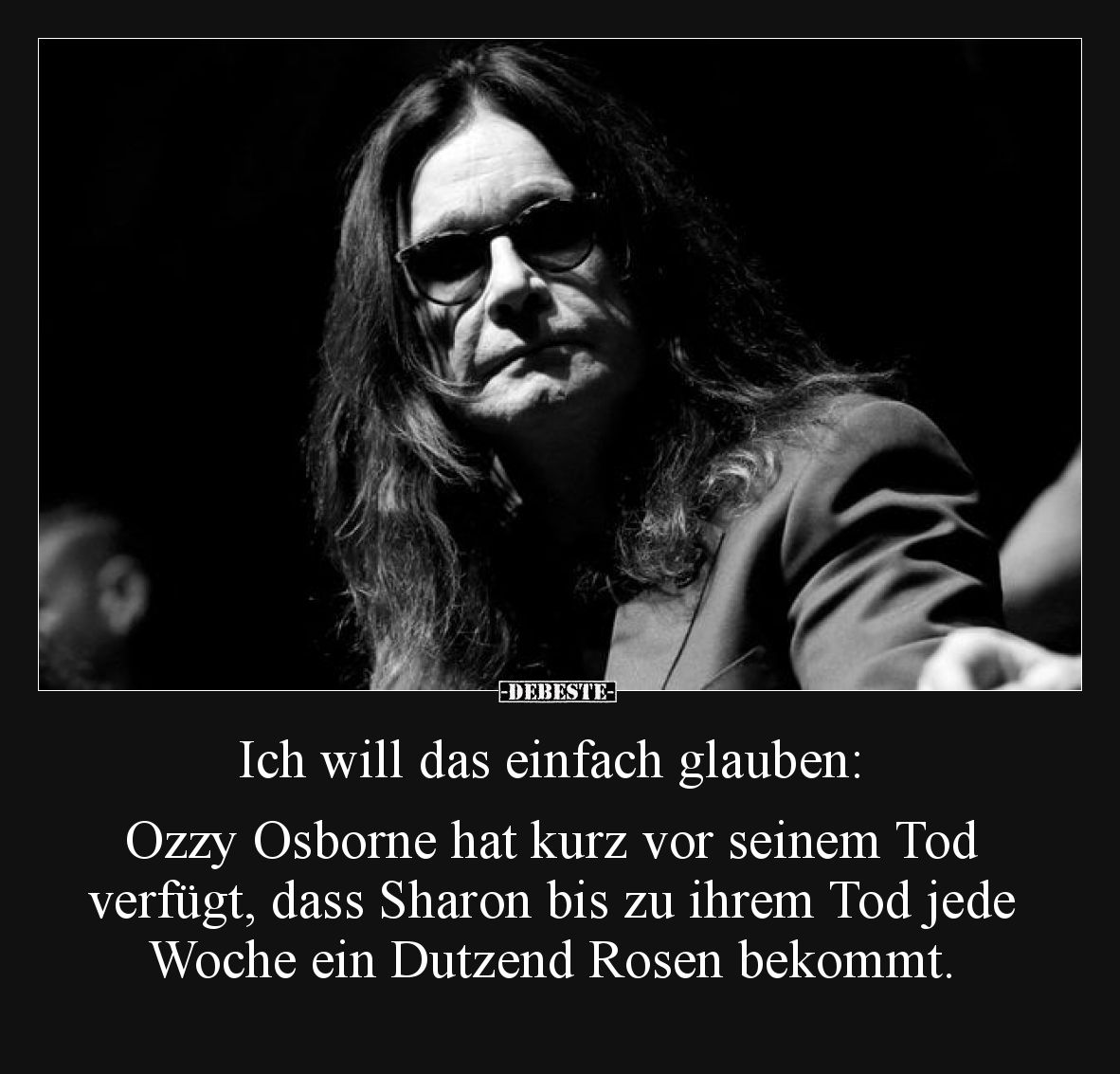 Ich will das einfach glauben: Ozzy Osborne hat kurz..