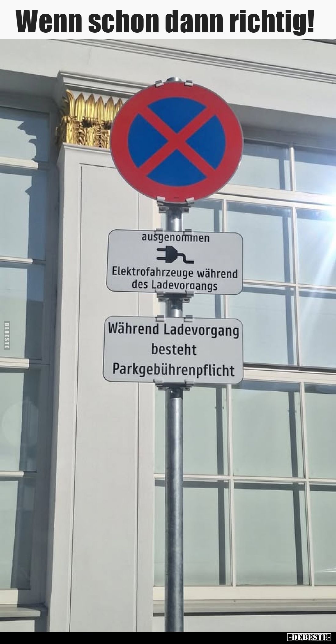 Ausgenommen
Elektrofahrzeuge während des Ladevorgangs.
Während Ladevorgang
besteht
Parkgebührenpflicht.