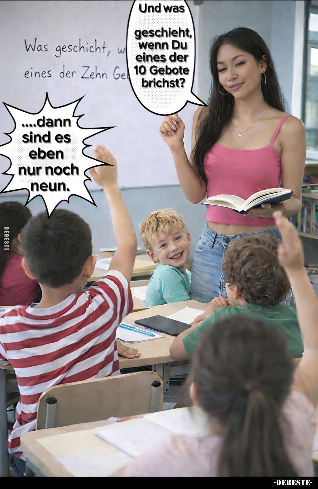 Und was geschieht, wenn Du eines der 10 Gebote brichst? -
Dann sind es eben nur noch neun.