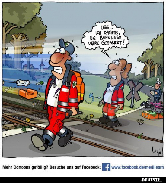 Uiiii... Ich dachte, die Bahnlinie wäre gespert!..