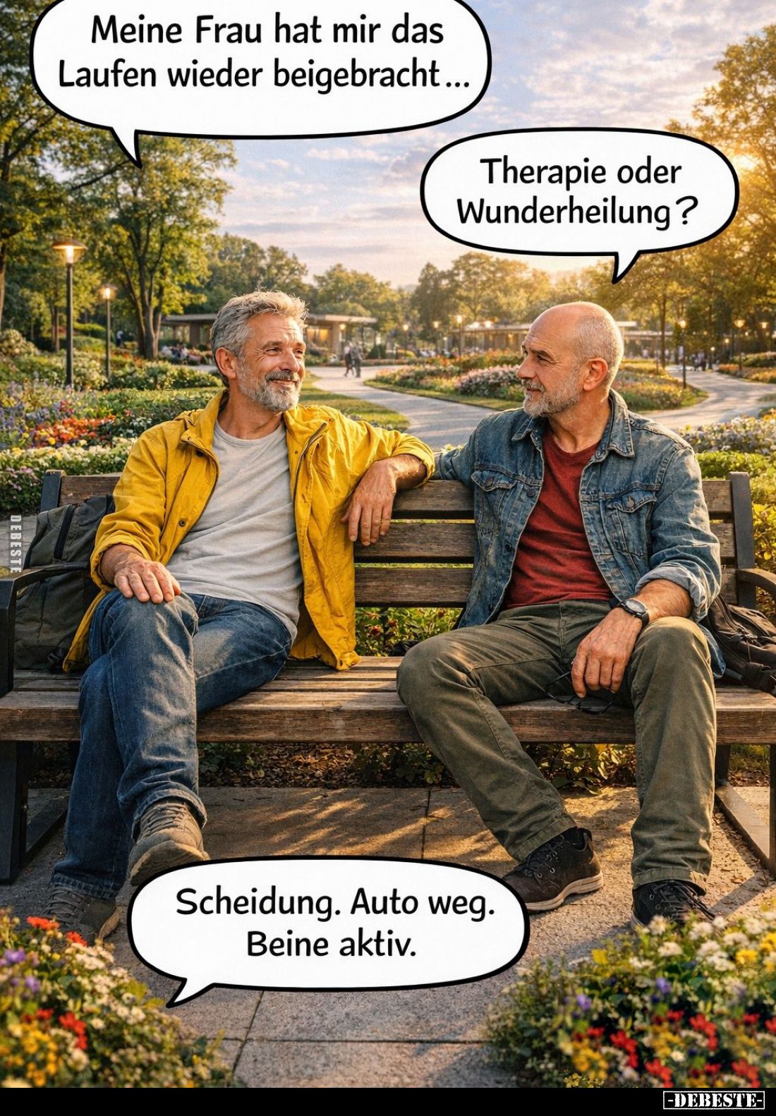 Meine Frau hat mir das Laufen wieder beigebracht... - Lustige Bilder | DEBESTE.de