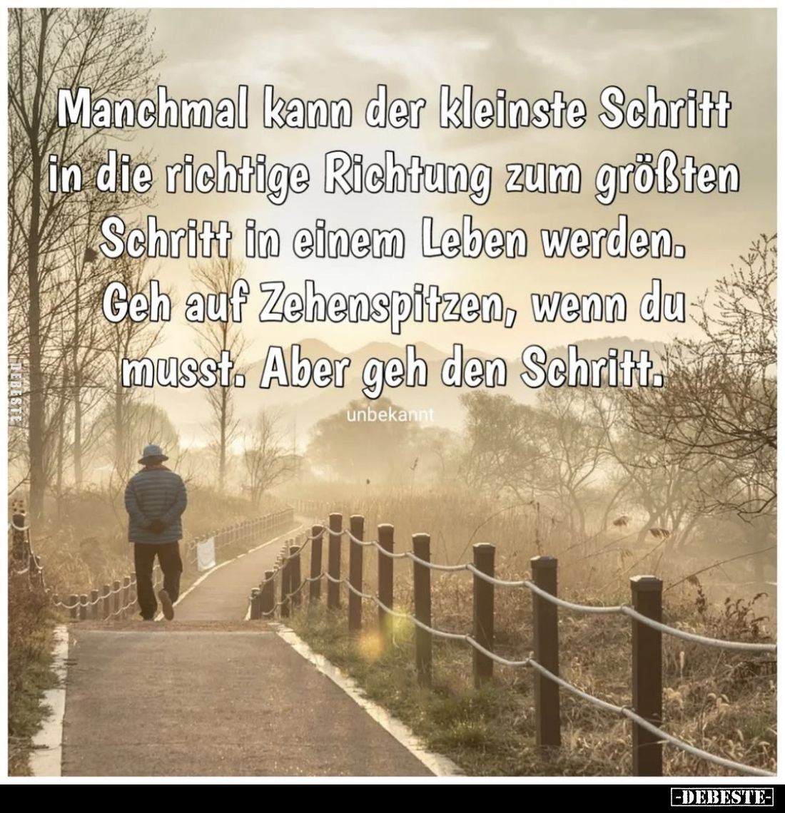 Manchmal kann der kleinste Schritt in die richtige Richtung.. - Lustige Bilder | DEBESTE.de