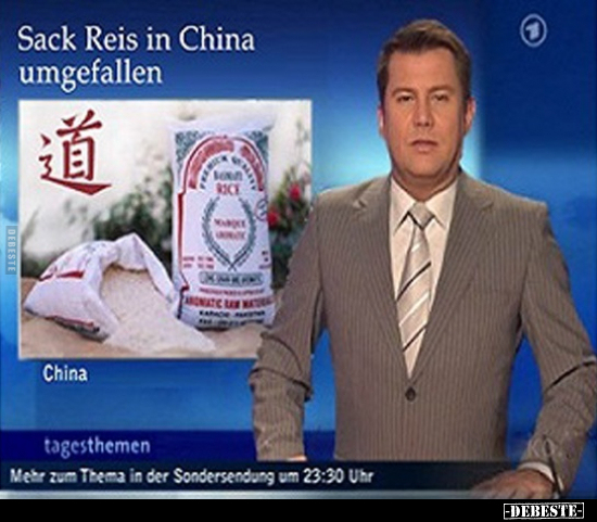 Sack Reis in China umgefallen... - Lustige Bilder | DEBESTE.de