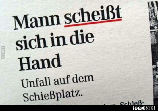 Mann schei*ßt sich in die Hand.. - Lustige Bilder | DEBESTE.de