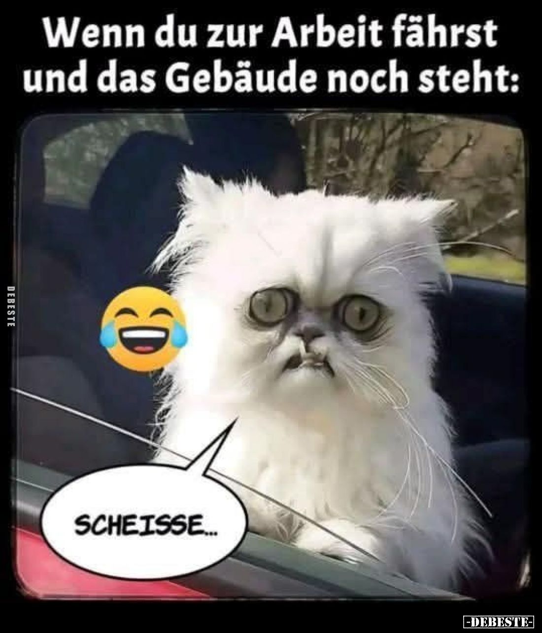 Wenn du zur Arbeit fährst und das Gebäude noch steht: