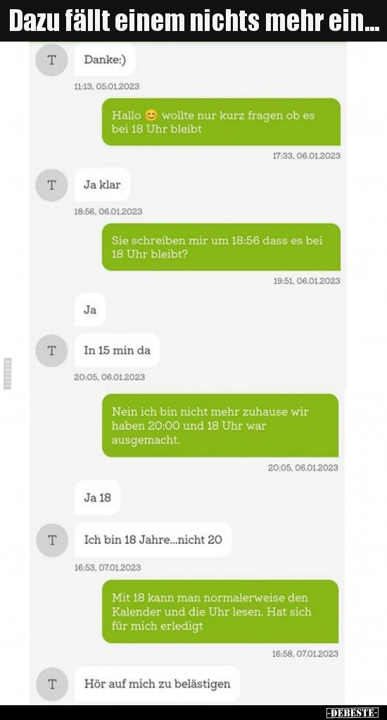 Dazu fällt einem nichts mehr ein...