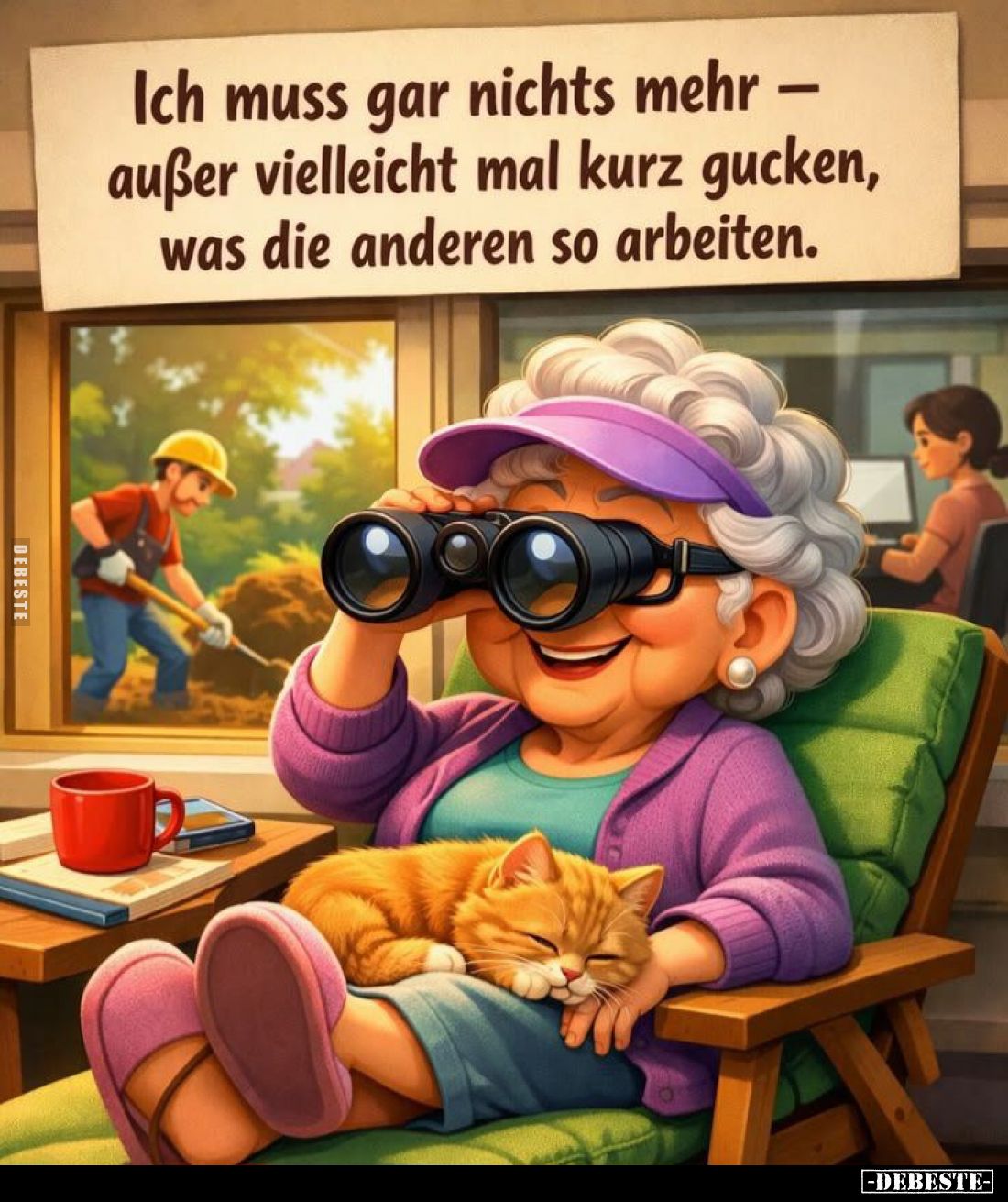 Ich muss gar nichts mehr außer vielleicht mal kurz gucken.. - Lustige Bilder | DEBESTE.de