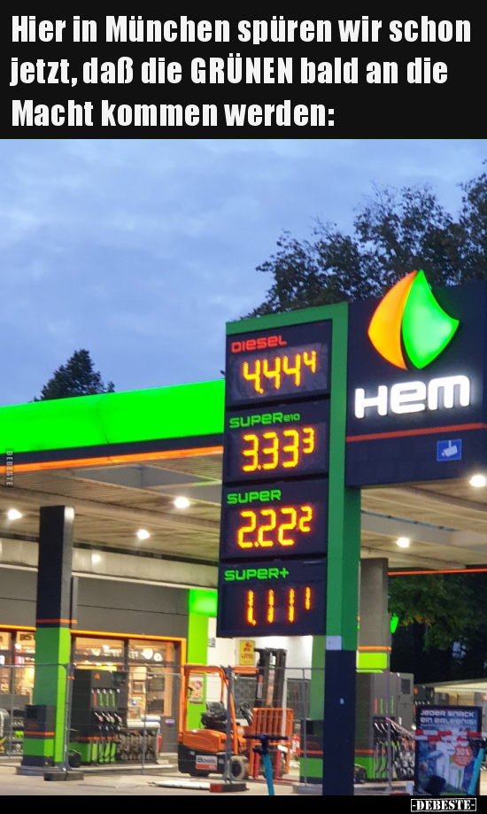 Hier in München spüren wir schon jetzt, daß die GRÜNEN bald..
